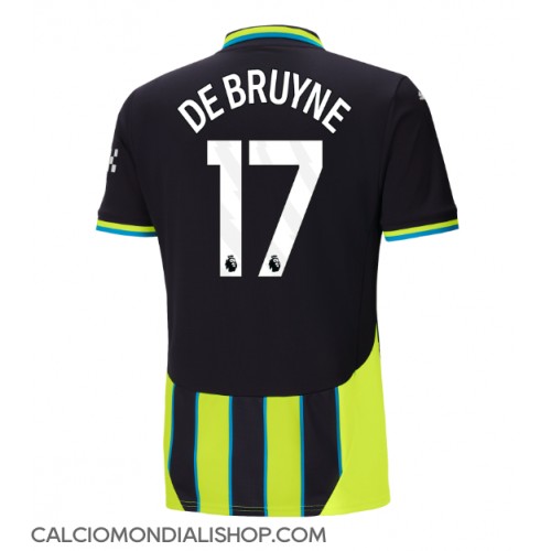 Maglie da calcio Manchester City Kevin De Bruyne #17 Seconda Maglia 2024-25 Manica Corta